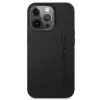 AMG AMHCP13LDOLBK iPhone 13 Pro kova kotelo aito nahka Hot Stamped musta