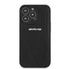 AMG AMHCP13LOSDBK iPhone 13 Pro kova kotelo nahka Curved Lines musta