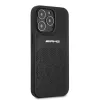 AMG AMHCP13LOSDBK iPhone 13 Pro kova kotelo nahka Curved Lines musta