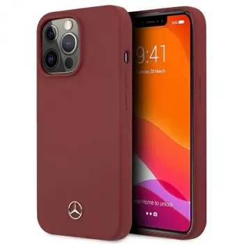 MERCEDES-BENZ MEHCP13LSILRE Silicone Line kova kotelo iPhone 13 Pro / 13 6,1