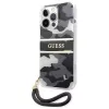Guess GUHCP13XKCABBK iPhone 13 Pro Max kova kotelo Camo Strap Collection musta