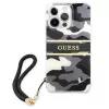 Guess GUHCP13XKCABBK iPhone 13 Pro Max kova kotelo Camo Strap Collection musta
