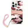 Guess Camo Strap Collection kova kotelo Apple iPhone 13 Pro / iPhone 13, pinkki