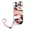 Guess Camo Strap Collection kova kotelo Apple iPhone 13 Pro / iPhone 13, pinkki
