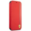 Ferrari FESAXFLBKP13SRE On Track Carbon Stripe kotelo iPhone 13 mini, punainen