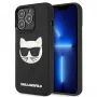 Karl Lagerfeld KLHCP13LCH3DBK kova kotelo 3D Rubber Choupette iPhone 13 Pro / 13 6,1