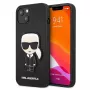 Karl Lagerfeld KLHCP13SOKPK iPhone 13 Mini 5,4 inch musta kova kotelo Saffiano Ikonik Karl Patch