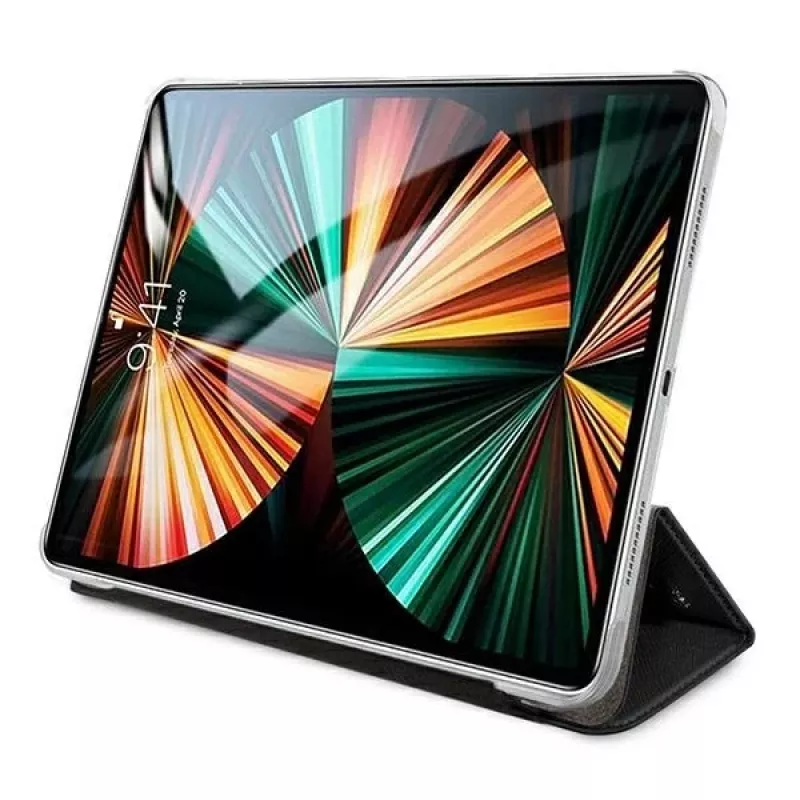 Karl Lagerfeld KLFC12OKMK kotelo iPad Pro 12,9 inch (2021/2022) - musta Saffiano Karl Iconic