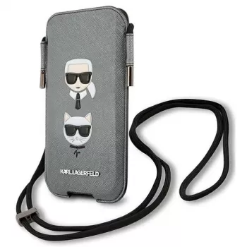 Karl Lagerfeld Ikonik Saffiano kova kotelo Apple iPhone 12 / 12 Pro 6,1