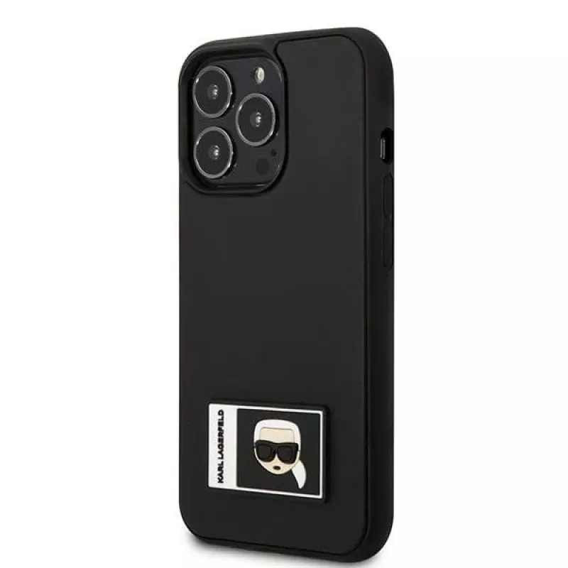 Karl Lagerfeld KLHCP13X3DKPK Ikonik Patch kova kotelo iPhone 13 Pro Max 6,7