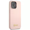 Guess Silicone Script Gold Logo -kovakotelo Apple iPhone 13 Pro Max 6,7
