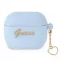 Guess GUA3LSCHSB Charm Heart Collection AirPods 3 -silikonikotelo, sininen