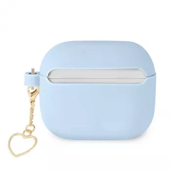 Guess GUA3LSCHSB Charm Heart Collection AirPods 3 -silikonikotelo, sininen