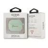 Guess GUA3LSCHSN AirPods 3 -kotelo, vihreä silikoni, Charm Heart Collection