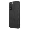 AMG AMHCS22MBLSCA kova kotelo Samsung Galaxy S22+ -puhelimeen, Carbon Stripe & Embossed, musta