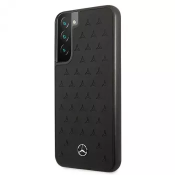 Mercedes-Benz MEHCS22MPSQBK S22+ kova nahkakotelo, Stars Pattern, musta