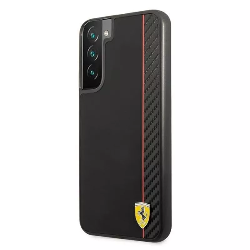 Ferrari FESAXHCS22MBK S22+ S906 musta kova kotelo, On Track Carbon Stripe