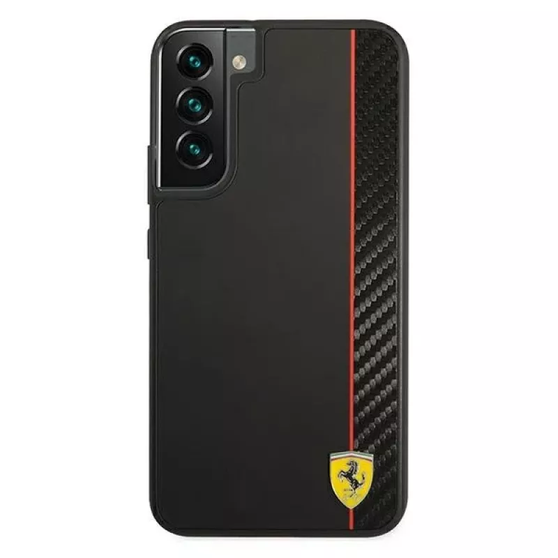 Ferrari FESAXHCS22MBK S22+ S906 musta kova kotelo, On Track Carbon Stripe
