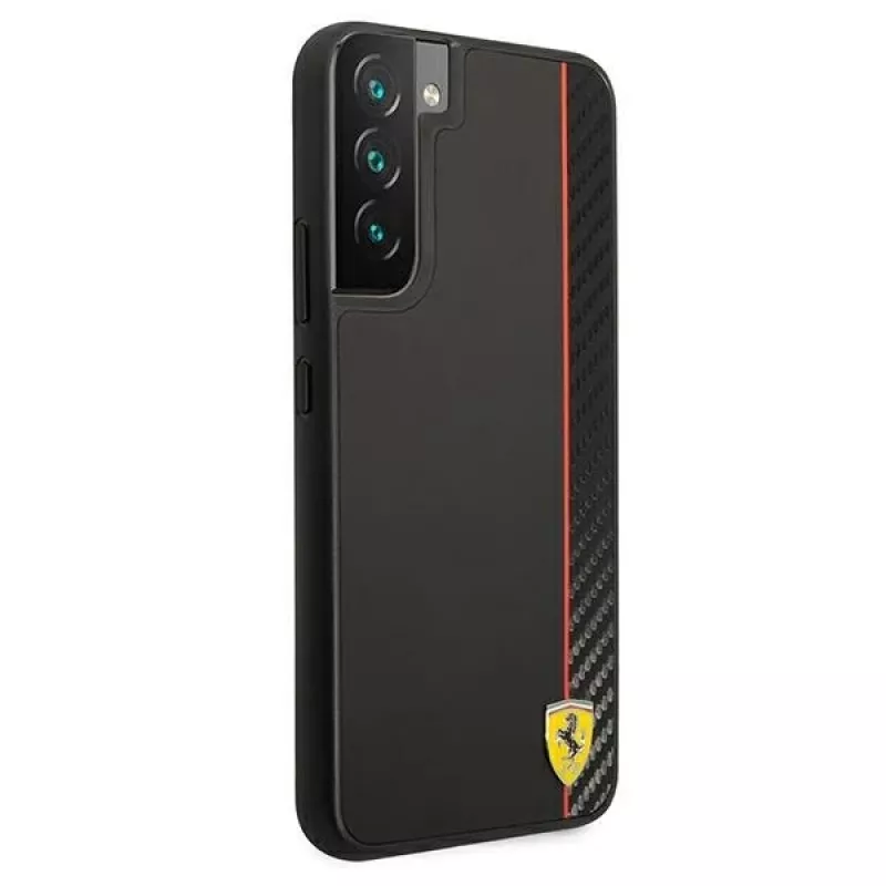 Ferrari FESAXHCS22MBK S22+ S906 musta kova kotelo, On Track Carbon Stripe