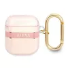 Guess GUA2HHTSP Strap Collection Apple AirPods 1/2 -suojakotelo - vaaleanpunainen