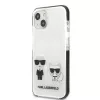 KARL LAGERFELD iPhone 13 mini kova kotelo, valkoinen Karl & Choupette