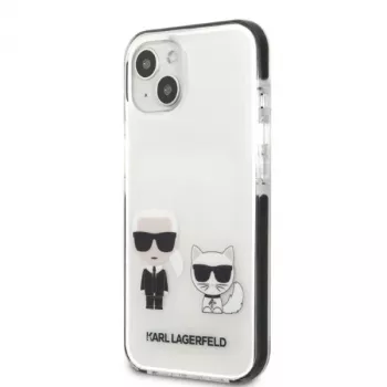KARL LAGERFELD iPhone 13 mini kova kotelo, valkoinen Karl & Choupette