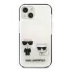 KARL LAGERFELD iPhone 13 mini kova kotelo, valkoinen Karl & Choupette