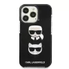 Karl Lagerfeld KLHCP13XTPE2TK kova kotelo Apple iPhone 13 Pro Max 6,7 inch -puhelimeen, musta Karl & Choupette Head