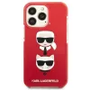 Karl Lagerfeld KLHCP13LTPE2TR iPhone 13 Pro / 13 6,1 inch kova kotelo, punainen Karl & Choupette Head