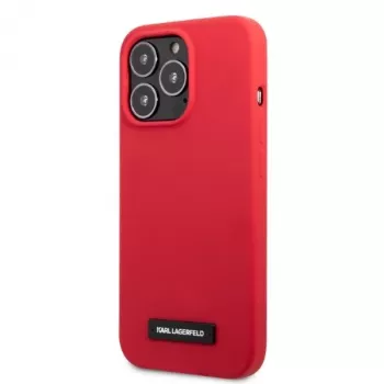 Karl Lagerfeld KLHCP13LSLMP1R silikoni-plaque-kova kotelo iPhone 13 Pro / 13 6,1