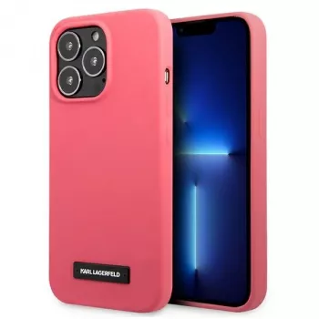 Karl Lagerfeld Silicone Plaque -kova kotelo iPhone 13 Pro / 13 6,1