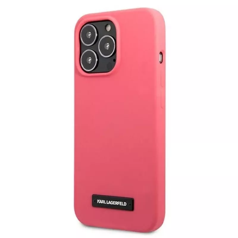 Karl Lagerfeld Silicone Plaque -kova kotelo iPhone 13 Pro / 13 6,1