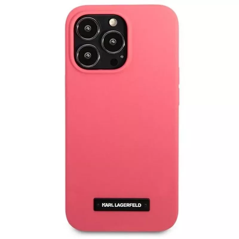 Karl Lagerfeld Silicone Plaque -kova kotelo iPhone 13 Pro / 13 6,1