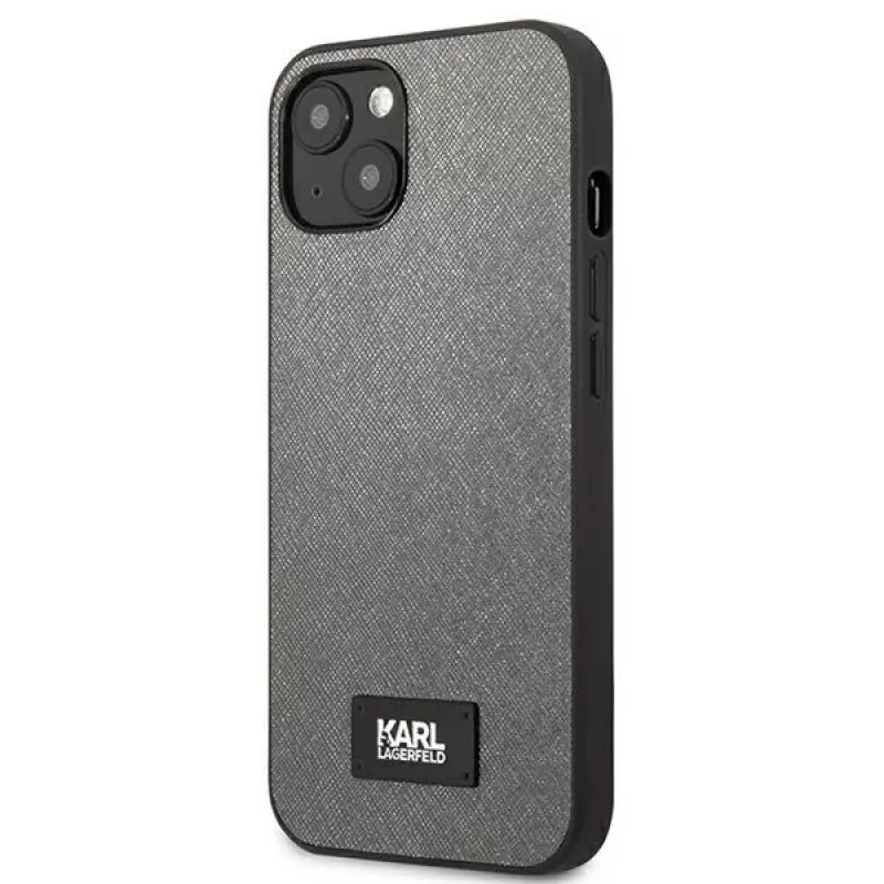 Karl Lagerfeld Saffiano Plaque -kova kotelo Apple iPhone 13 Mini 5,4