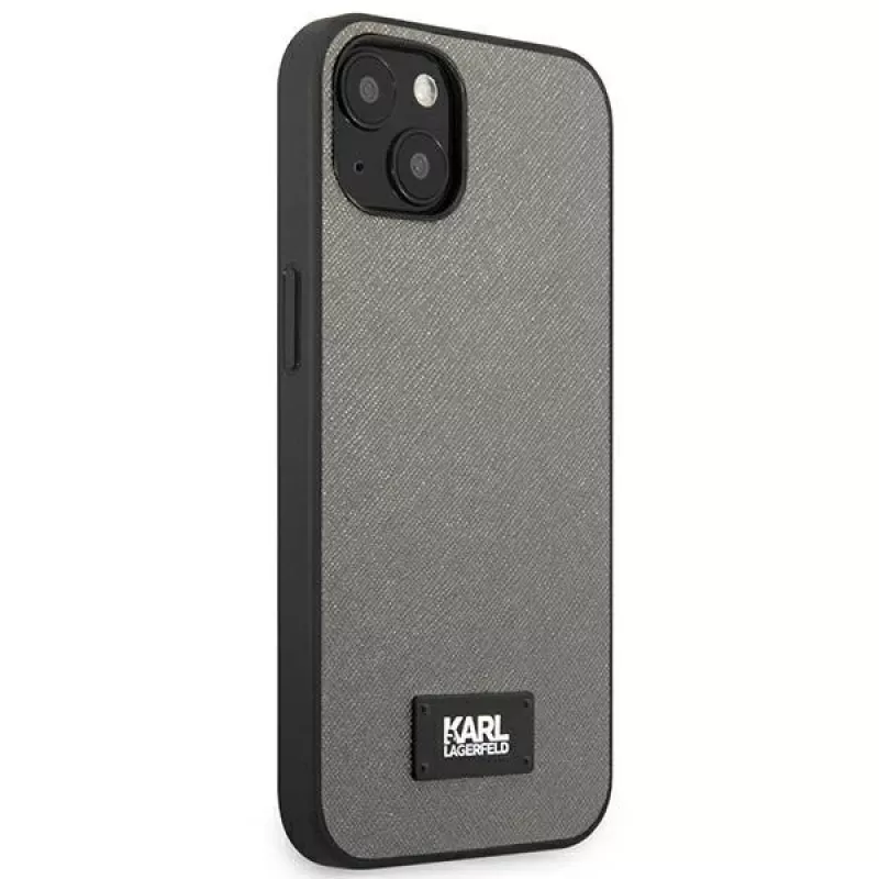 Karl Lagerfeld Saffiano Plaque -kova kotelo Apple iPhone 13 Mini 5,4