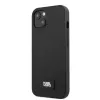 Karl Lagerfeld KLHCP13SSFMP2K Saffiano Plaque -kova kotelo iPhone 13 mini -puhelimeen, musta