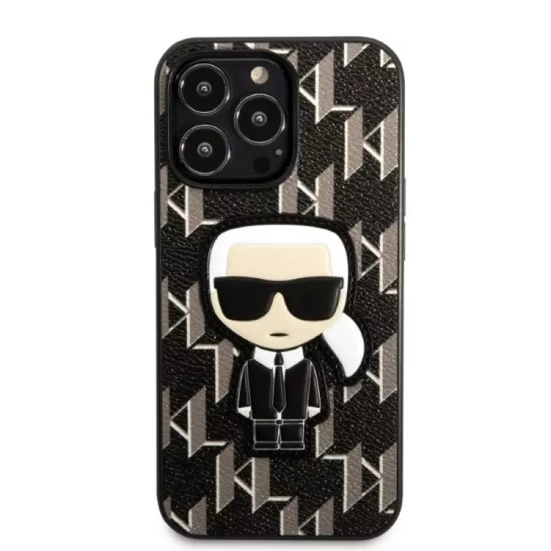 Karl Lagerfeld KLHCP13LPMNIKBK kova kotelo iPhone 13 Pro / 13 6,1