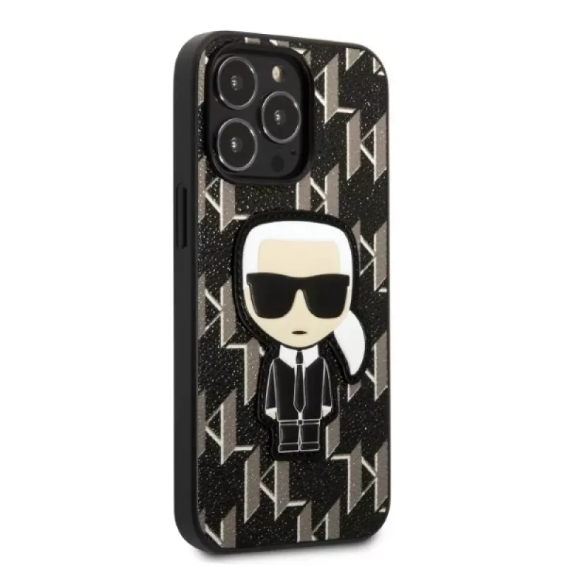 Karl Lagerfeld KLHCP13LPMNIKBK kova kotelo iPhone 13 Pro / 13 6,1