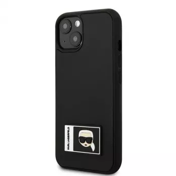 Karl Lagerfeld KLHCP13S3DKPK Ikonik Patch kova kotelo iPhone 13 mini, musta