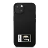Karl Lagerfeld KLHCP13S3DKPK Ikonik Patch kova kotelo iPhone 13 mini, musta