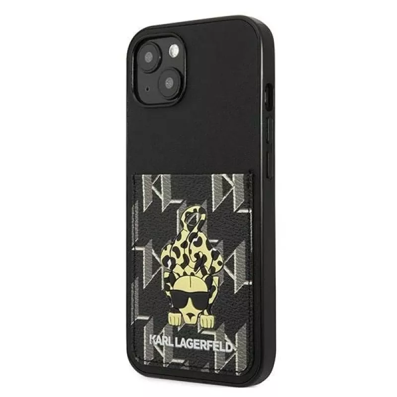 Karl Lagerfeld KF001284 Karlimals Cardslot kova kotelo iPhone 13/14/15 6,1