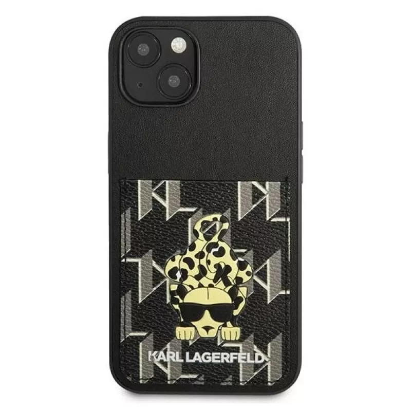 Karl Lagerfeld KF001284 Karlimals Cardslot kova kotelo iPhone 13/14/15 6,1