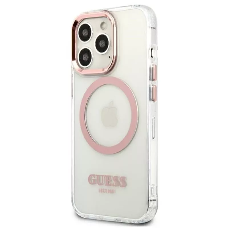 Guess Metal Outline MagSafe kova kotelo iPhone 13 Pro / 13 6,1