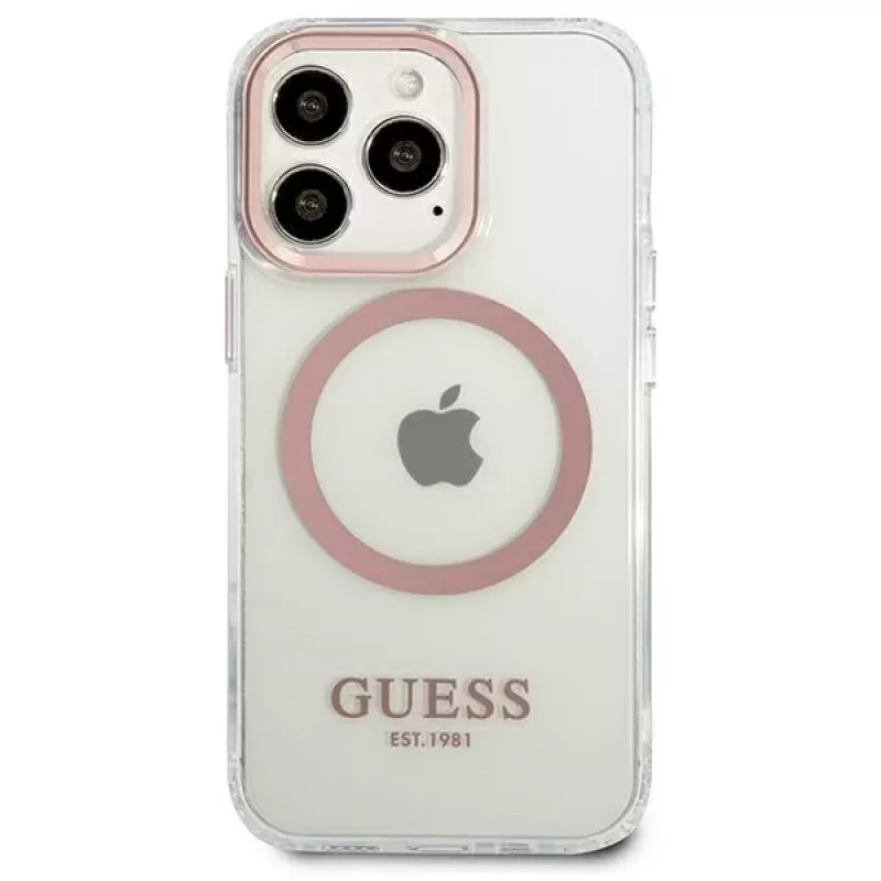 Guess Metal Outline MagSafe kova kotelo iPhone 13 Pro / 13 6,1