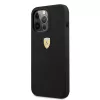 Ferrari FESSIHMP13LBK iPhone 13 Pro / 13 silikonikova kotelo MagSafe musta