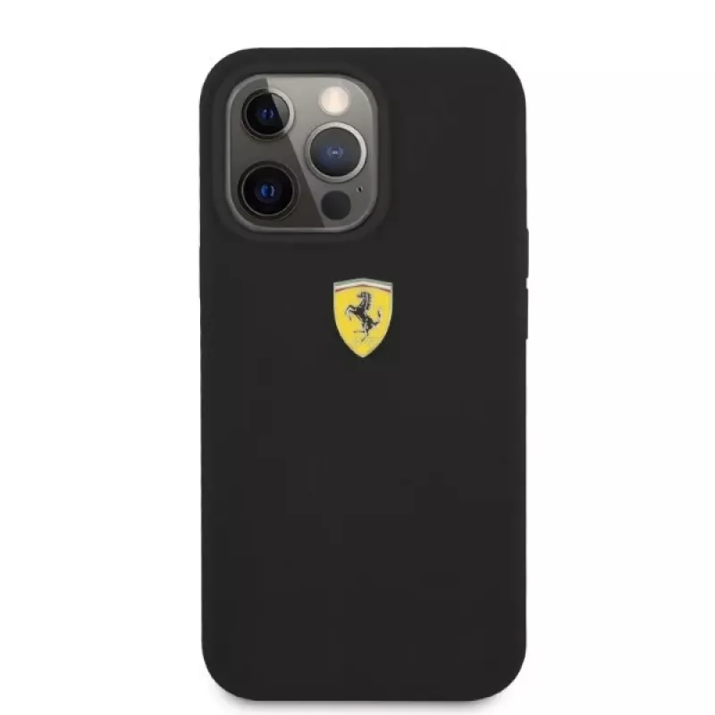 Ferrari FESSIHMP13XBK iPhone 13 Pro Max 6,7 inch musta silikonikova kotelo MagSafe