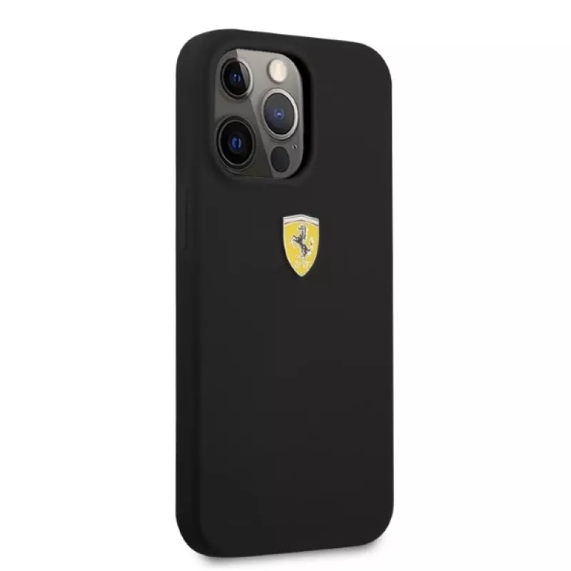 Ferrari FESSIHMP13XBK iPhone 13 Pro Max 6,7 inch musta silikonikova kotelo MagSafe