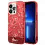 Guess GUHCP14LHGBNHR kova kotelo Bandana Paisley Apple iPhone 14 Pro 6,1 inch punainen