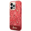 Guess GUHCP14LHGBNHR kova kotelo Bandana Paisley Apple iPhone 14 Pro 6,1 inch punainen