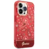 Guess GUHCP14LHGBNHR kova kotelo Bandana Paisley Apple iPhone 14 Pro 6,1 inch punainen